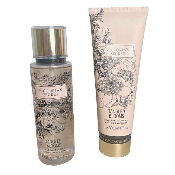 Victoria's Secret Tangled Blooms Scented Body Mist Spray & Lotion Set Retired - Picture 1 of 11